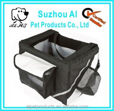 China Sustainable Pet Carrier Car Seat Travel Tote Pet Gear New Dog Bike Basket for sale