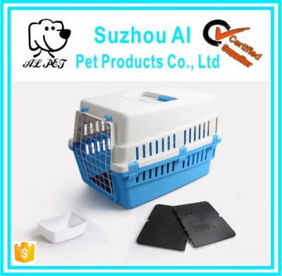 China Outdoor Travel Dog Cage Travel Pet Cage Aviation Flight Box Pet Viable Carrier Cage for sale