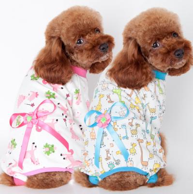 China 2017 New Viable Style Four Style Cotton Print Hot Selling Pet Clothes Pajamas Pet Clothes For Dogs for sale