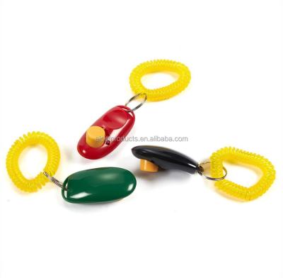 China Large Durable Button Clicker with Wrist Band for Clicker Training Dog Clicker for sale