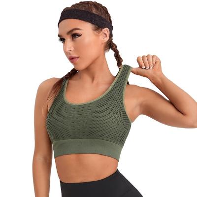 China High Print Seamless Antibacterial Sexy Nude Seamless High Print Adjustable Buckle Workout Fitness Gym Women Sports Yoga Sports Bra for sale