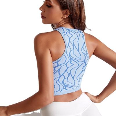 China Wholesale Custom Made Tops Breathable Rib Knit Yoga Vest Tanks Women Ladies Workout Sports Wear Gym Fitness Tops for sale