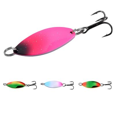 China Luminous Artificial Hard Bait Classic Hard Color 50mm Metal 9.4g Lead Mini Hard Spoon Fishing Lures for sale