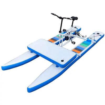 China New design Pedal Lake Pedal Bicycle Pedal Boat Unisex Favorite Inflatable Single Pedal Boat For Sale for sale