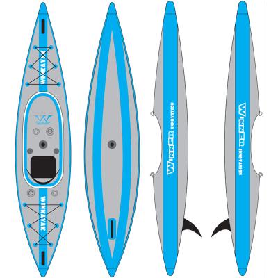 China Men Solo Inflatable Drop Stitch Kayak 100% Drop Stich Kayak for sale