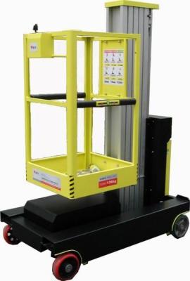 China Single Mast Self Propelled Elevating Work Platforms For Indoor Maintenance Service for sale