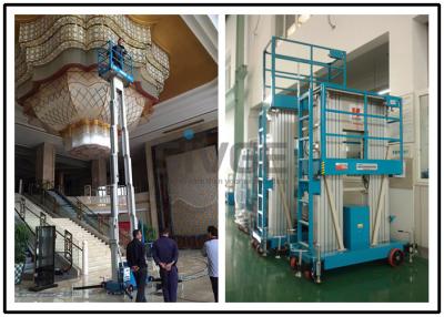 China 8 van de de Hoogte Hydraulische Lift van het meterplatform de Ladder Dubbele Mast voor Muur het Schoonmaken Te koop