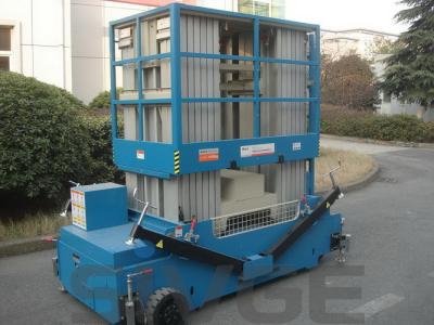 China Multi Mast One Man Lift 14M Aluminum Alloy Personnel Lift Platform 200kg Load for sale