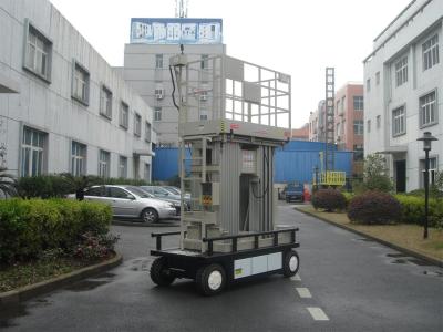 China Lift van de vier Mast de Elektrische Ladder, 300KG-Lading 12m Mobiel Opgeheven Platform Te koop