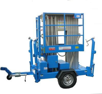 China 12m Towable Scissor 300kg Trailer Boom Lift for sale