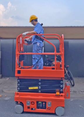 China Self Propelled 4m Mini Scissor Lift Platform 250kg Load for sale