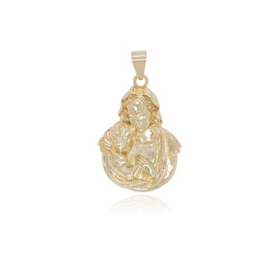 China TRENDY 14k Gold Virgin Pendant Mother Filled Pendant Necklace Jewelry for sale