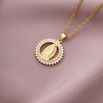 China FASHIONABLE Virgin Mary Pendant Gold Pendant 18k Gold Filled Pendants for sale