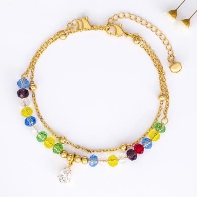 China NEW PRODUCT FASHIONABLE Diamond Rhinestone Anklets Foot Jewelry Gold Foot Jewelry Women Anklet Summer for sale