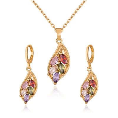 China FASHIONABLE high quality jewelry set for occasion 18k gold jewelry set for sale