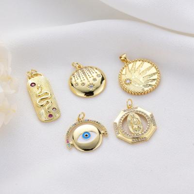 China FASHIONABLE DIY 14k Zircon Pendant Handmade Pendants For Jewelry Making for sale