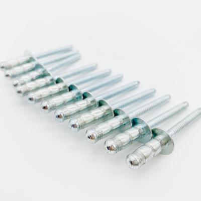 China Aluminum body of button head rivet strip steel/galvanized steel mandrel for sale