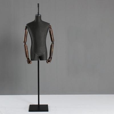 China Mock Fashion XINJI Black Male Size Men Plus Cloth Hanging Mannequin Dress Forms Made In Guangzhou for sale