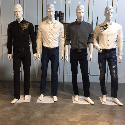 China High Quality White Body Abstract FRP Male Mannequin Standing Plus Full Head Size For Sale for sale