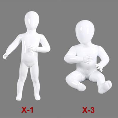 China XINJI fashionable smart white plus size sports children model full body fiberglass baby mannequins hot sale for sale