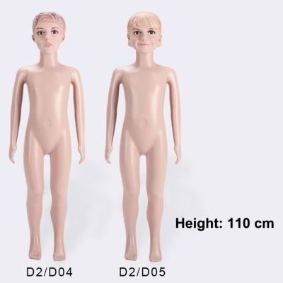 China XINJI hot sale plus size plastic skin color child group mannequins boy and girls mannequin for sale