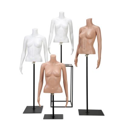 China XINJI plus size shape half body realistic mannequin upper body mannequin window display female torso mannequins hot sale for sale