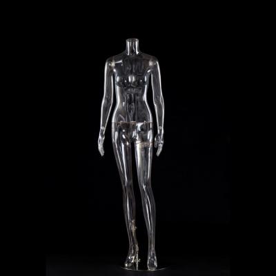 China XINJI Top Level Best Mannequins Full Body Clear Transparent Female Mannequins Headless Female Mannequin for sale