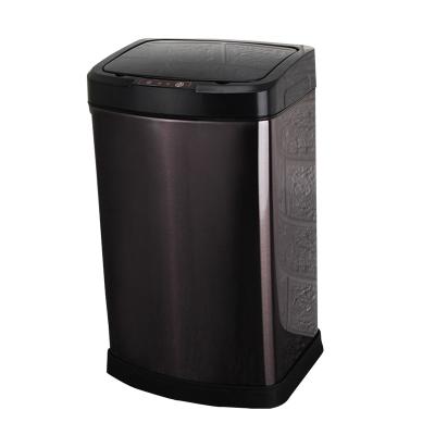 China 395mm Height 12L Automatic Stainless Steel Trash Can for sale