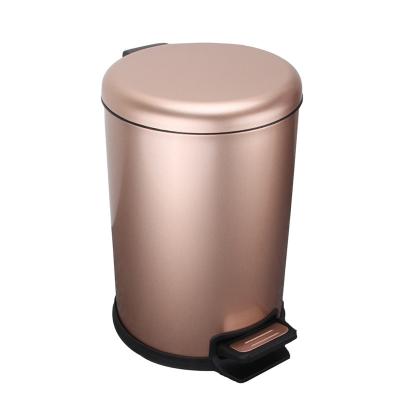 China 410 Stainless Steel Smudge Resistant 5 Liter Trash Can for sale