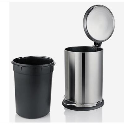 China Anti Fingerprint 30L Stainless Steel Trash Can for sale