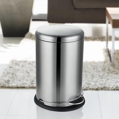 China Smudge Resistant 30L Round Stainless Steel Trash Can for sale