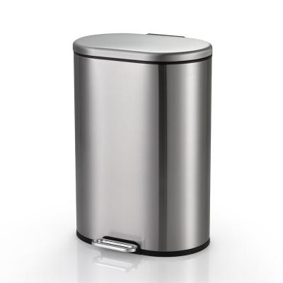 China Fingerprint Resistant 9L Recycling Trash Can for sale