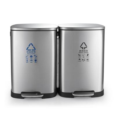 China Fingerprint Proof 26.4 Gallon Stainless Steel Outdoor Trash Can for sale