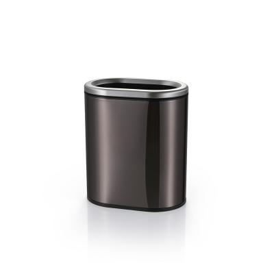 China Rustproof 12L Open Top Stainless Steel Trash Can for sale