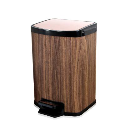 China Rectangular 7L Mini Stainless Steel Trash Can for sale