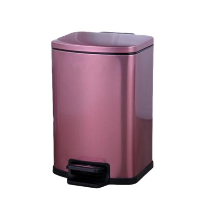 China Rectanglar 12L Mini Stainless Steel Trash Can à venda