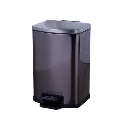 China Fingerprint Proof 5L Small Flip Top Trash Can for sale