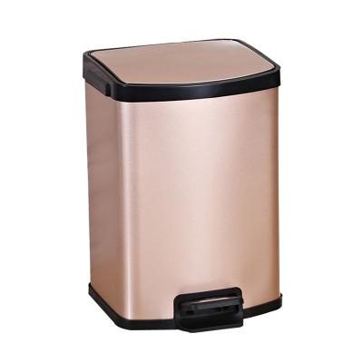 China Anti Smudge 1.32 Gallon Stainless Steel Dustbin for sale