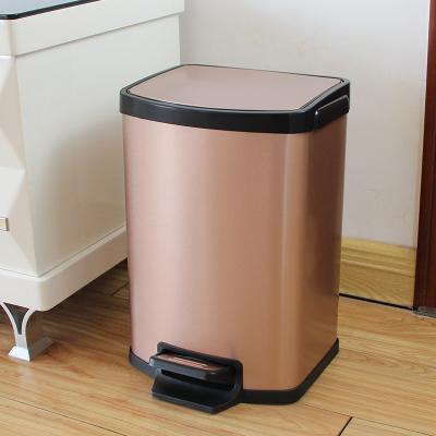 China Scratch Proof 9L Stainless Steel Pedal Trash Can for sale