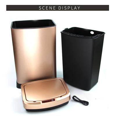 China 1.3 Gallon Automatic Stainless Steel Trash Can For Living Room for sale