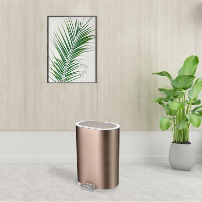 China 6 litros magro Mini Stainless Steel Trash Can inoxidável à venda