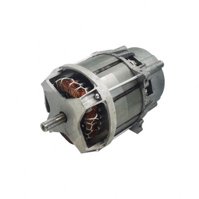 China Lanshan Totally Enclosed 145 Series Wood Shredder Motor Lawn Mower Single Phase Asynchronous Motor Geared AC Induction Motor for sale