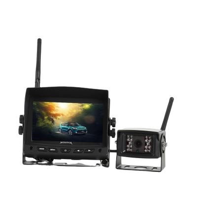 China Trailer Truck 5 Inch 1CH 2CH Easy Install Wireless Car Monitor DIY Digital LCD Display Car Rearview Reverse System for sale