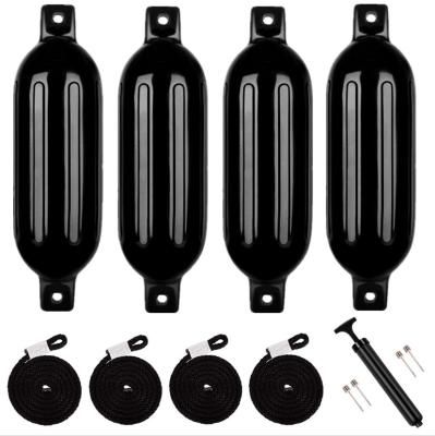 중국 Boat Fender 4 Pack Boat Bumpers Fenders with 4 Ropes Boat Bumpers for Pontoon Boat Fenders Inflatable 판매용