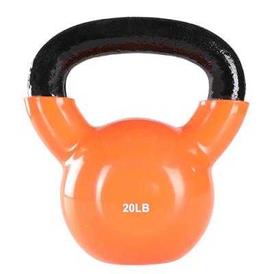 China Vinyl Coated Gym Kettlebell 24 Kgfor Cross Training Swings Body Workout for sale