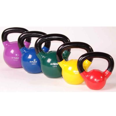 China Geschiktheidsgymnastiek Kettlebell 10 kg Vinyl Ondergedompelde Kettlebells voor Kerntrainingen Te koop