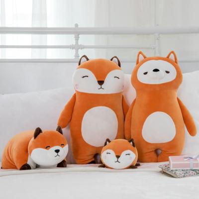 China Custom Handmade Cute Plush Toy Sleeping Soft Fabric Kids Stuffed Plush Cartoon Fox Stuffed Animals Kids Decoration Stuffed Toys for sale