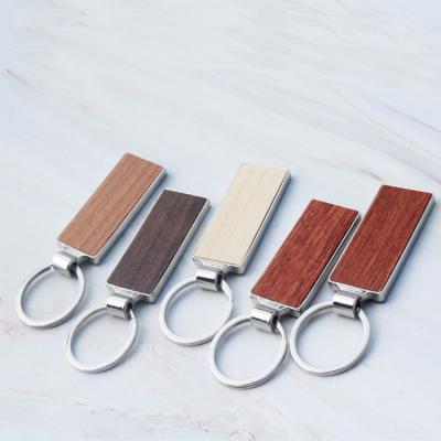 China Eco-firendly E-94 Wooden Car Business Car Key Chain Small Hanging Solid Wooden Car Pendant Accessories for sale