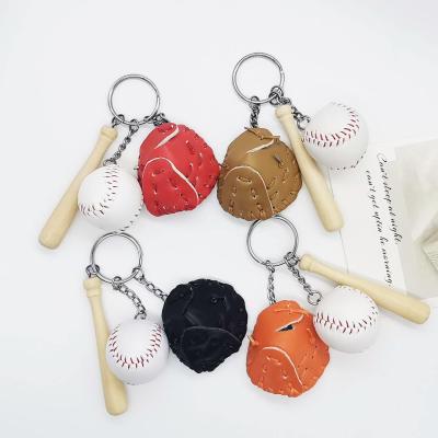 China Creative Eco-firendly E-95 Key Chain Baseball Sports Activity Key Chain Key Student Bag Pendant for sale