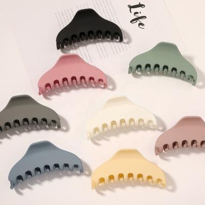 China New Style Hair Clip Accessories Large Size Wholesale Sweet Super Moon Acrylic Matte Women Rubber Ins Claw Acrylic Hair Clip for sale